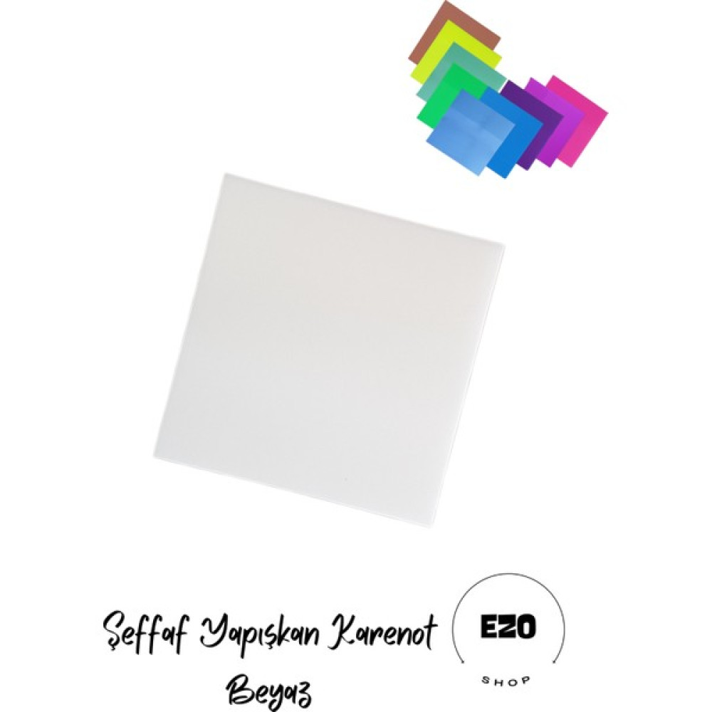 Ezoshop Şeffaf Renkli Postit Yapışkan Post-It Not Kağıdı Karenot Beyaz Not Defteri & Bloknot Fiyatı