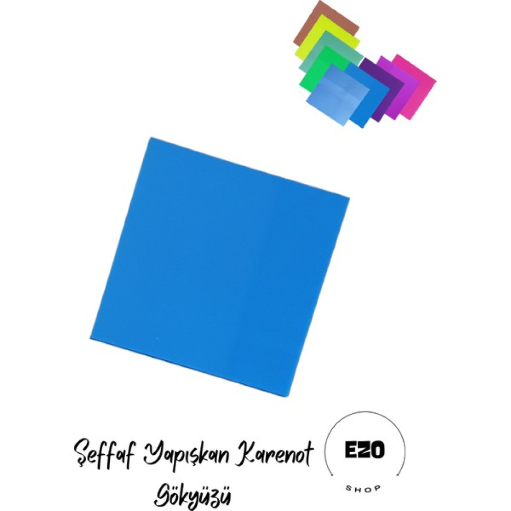 Ezoshop Şeffaf Renkli Postit Yapışkan Post-It Not Kağıdı Karenot Gökyüzü Not Defteri & Bloknot Fiyatı