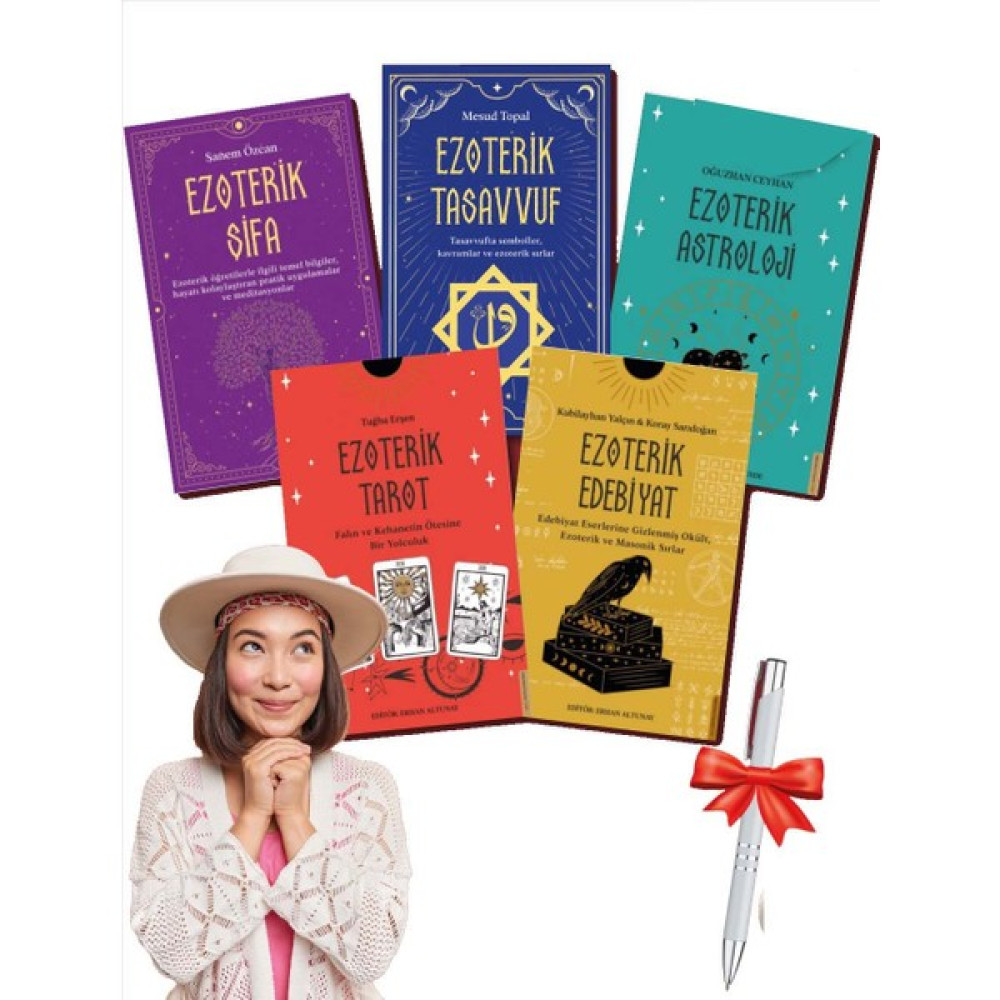 Ezoterik 5'li Set - Şifa, Tasavvuf, Astroloji, Edebiyat, Tarot + T. Kalem Astroloji - Fal - Rüya Tabirleri Fiyatı
