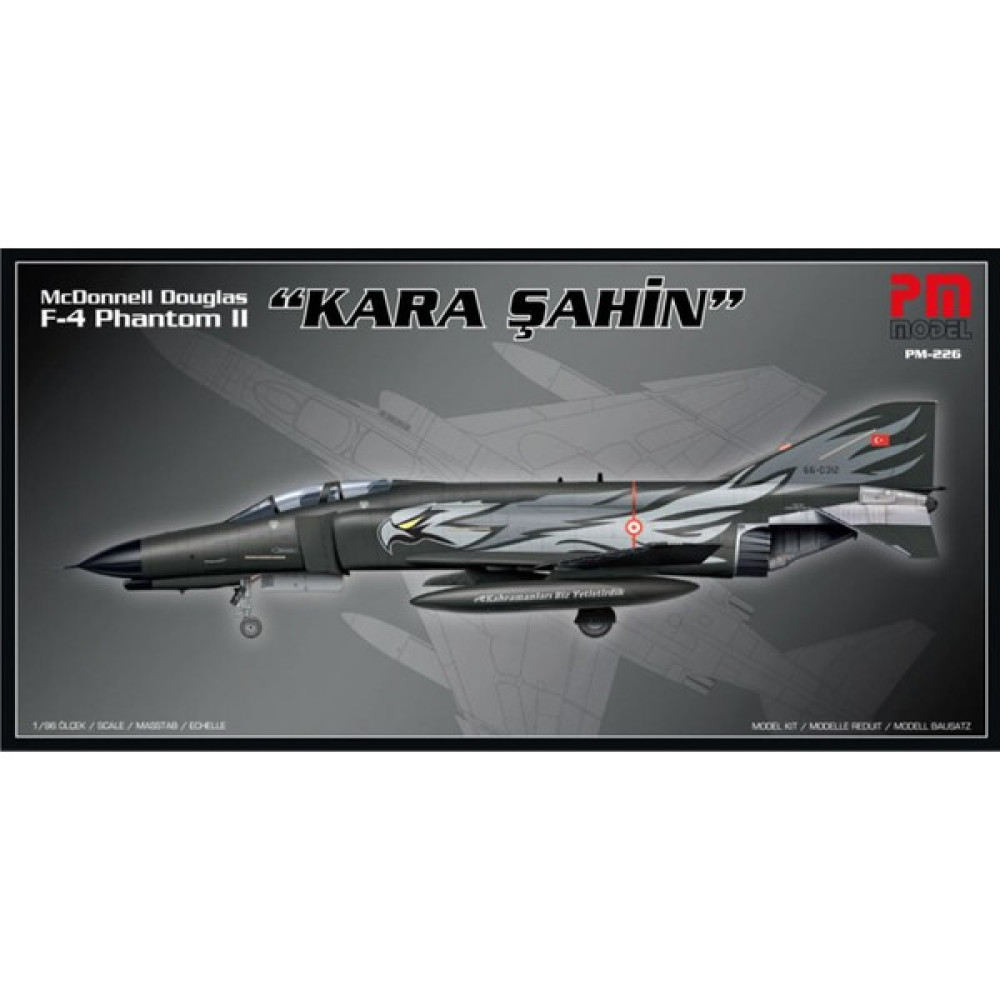 F-4 Phantom 2 Kara Şahin PM Model Demonte Plastik Uçak Maket Kiti Maket Fiyatı