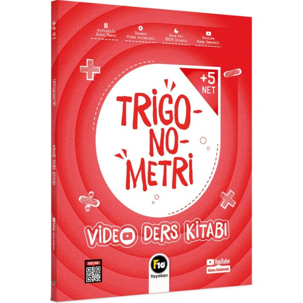 F10 Yayınları YKS AYT Trigonometri Video Ders Kitabı Temel Yeterlilik Testi (TYT) Fiyatı