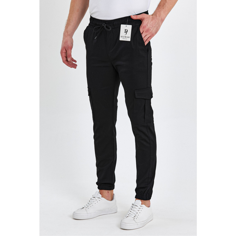 F400 Slim Fit Beli Ve Paçası Lastikli Kargo Cep Pantolon L Beden Kadın Pantolon Fiyatı