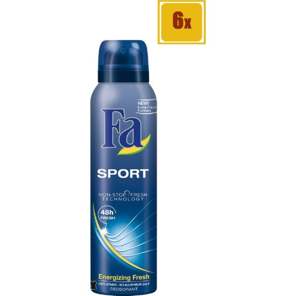 Fa Deo Sprey Sport Erkek 150 ml 6'lı Set - 150 ml Deodorantlar Fiyatı
