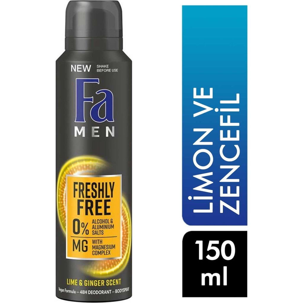 Fa Erkek Deodorant 150 ml Limon ve Zencefil 8690572791219 Deodorant Deodorantlar Fiyatı