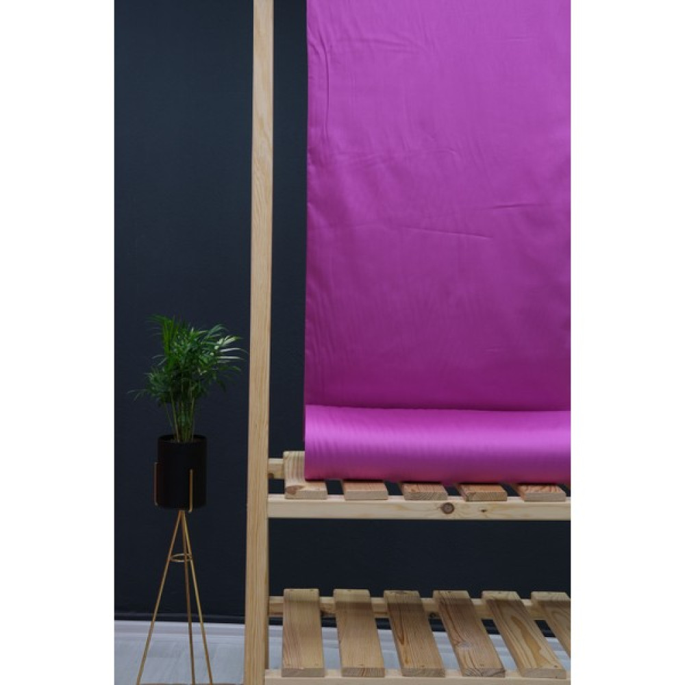 Faal Pamuk Saten Kumaş - 240 cm - 1 m - Fuşya Kumaşlar Fiyatı