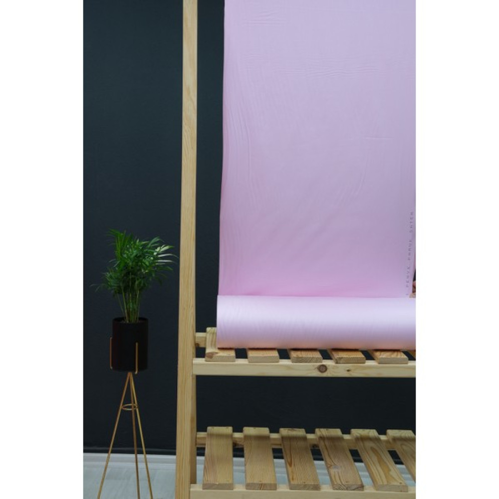 Faal Pamuk Saten Kumaş - Açık Pembe - 1 m - 240 cm Kumaşlar Fiyatı