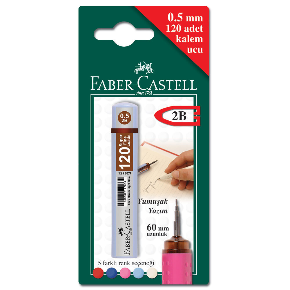 Faber Castell 120'Li Mın 0.5 Kalem Ucu Mekanik Kurşun (Versatil) Kalem Fiyatı