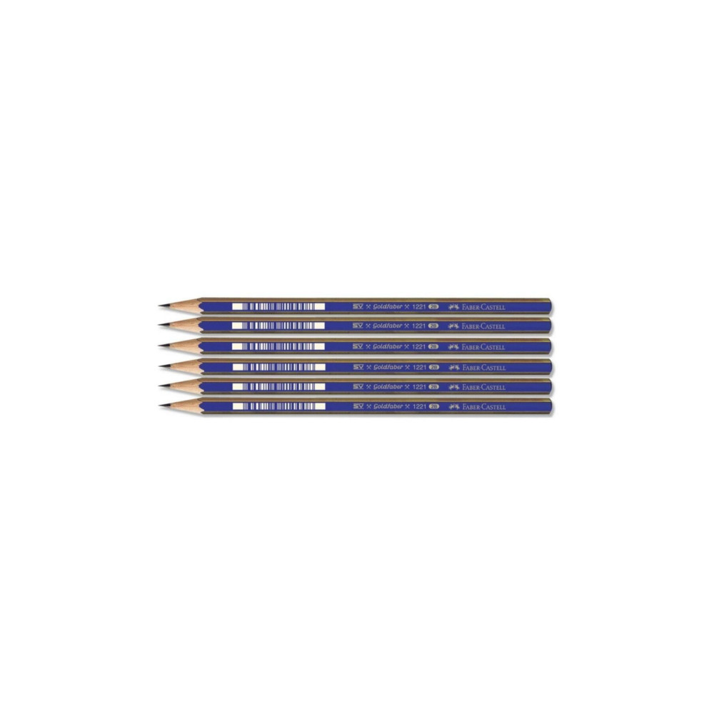 Faber Castell 1221 Dereceli Resim Kalemi 2b 6 Lı Paket Kurşun (Ahşap) Kalem Fiyatı