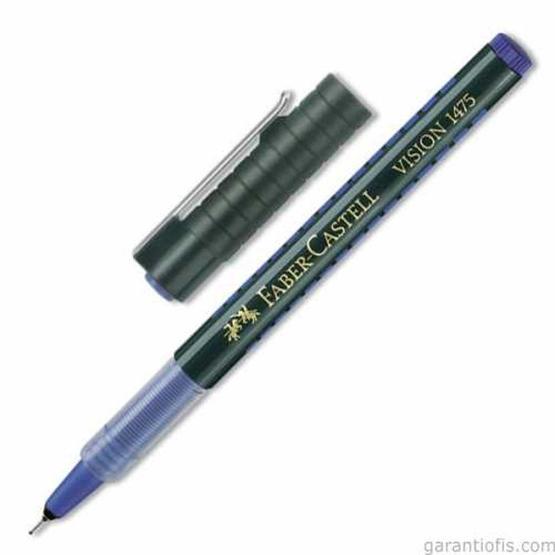 Faber-Castell 1475 Vision İğne Mavi Uclu Kalem Jel Mürekkepli (Roller) Kalem Fiyatı