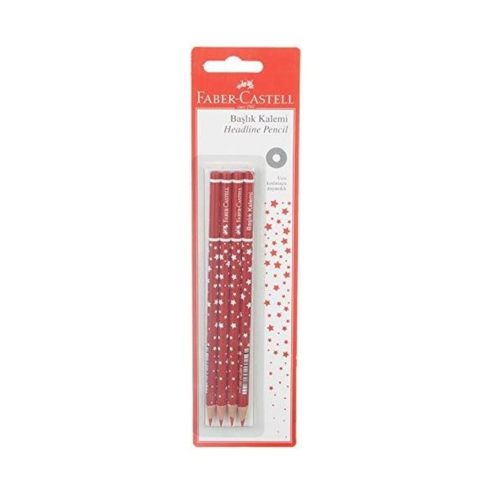 Faber-Castell 1501450000 Faber-Castell Başlık Kalemi Yıldız Kırmızı Dolma Kalem Fiyatı