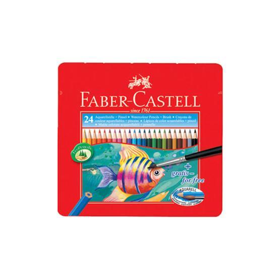 Faber Castell 24 Renk Metal Kutu Aquarel Suluboya Kalemi Yardımcı Malzeme Fiyatı