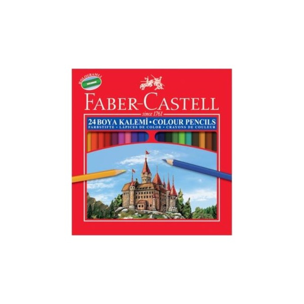 Faber-Castell 24'Lü Kuru Boya Kalemi 6 Lı Kuru Boya Kalemi Fiyatı
