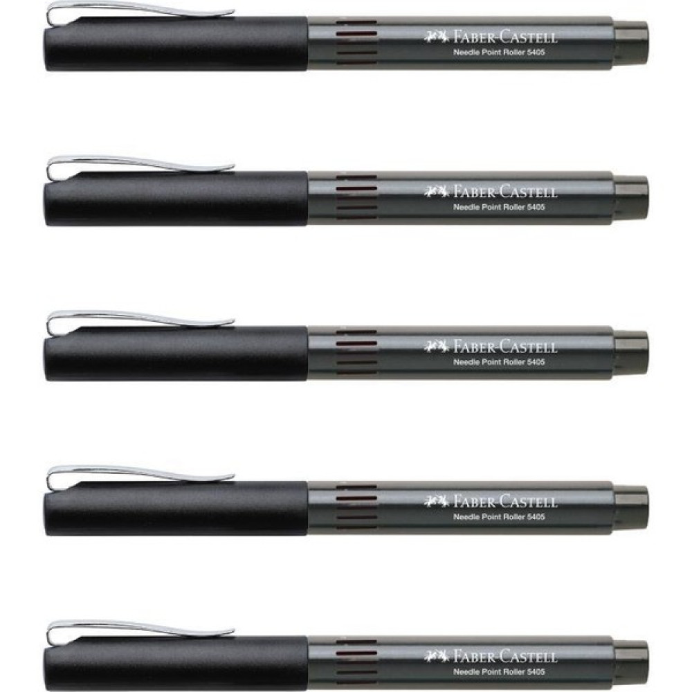 Faber-Castell 5405 İğne Uçlu Roller Kalem Siyah 0.5 mm 5'li Jel Mürekkepli (Roller) Kalem Fiyatı
