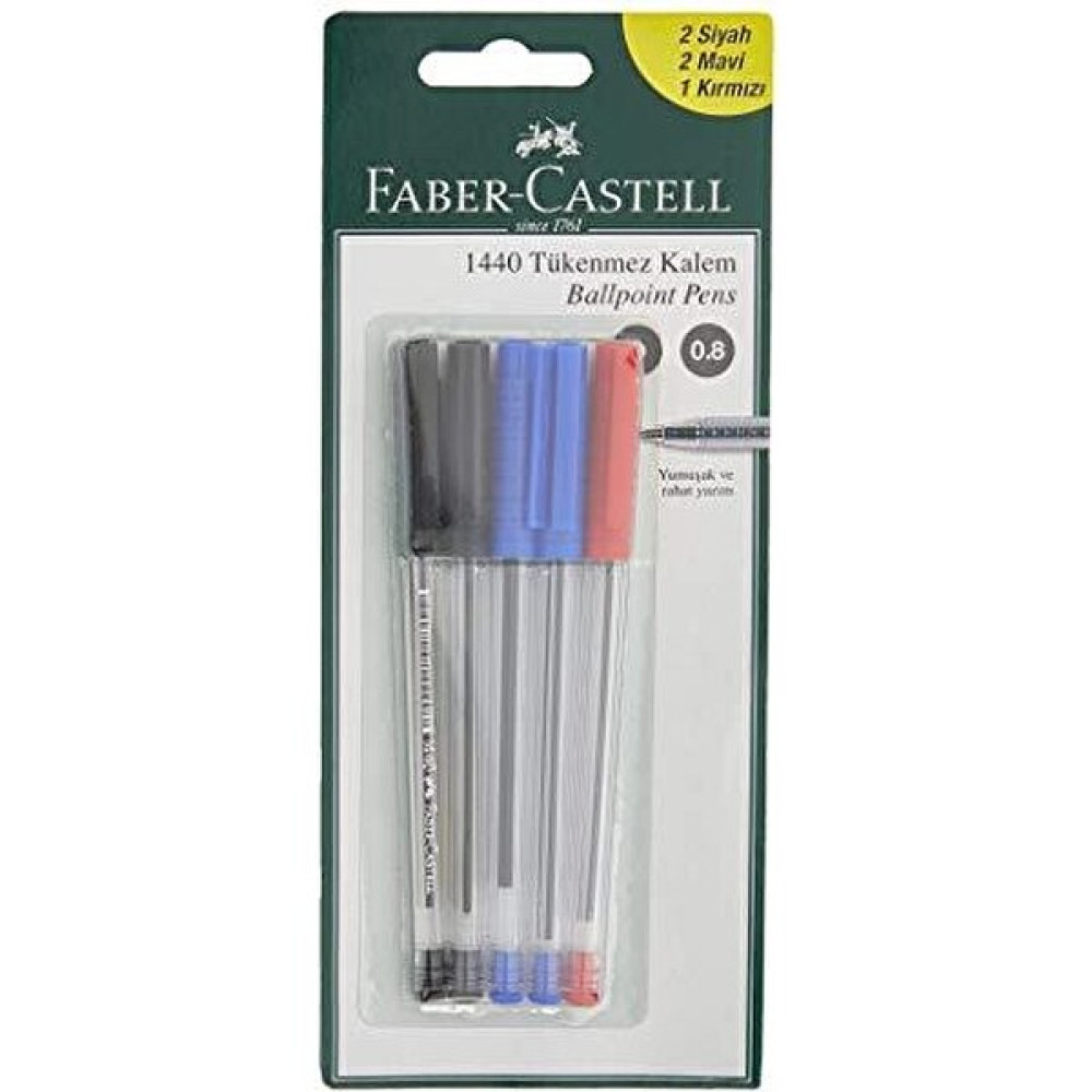 Faber-Castell 5500144010 F.c. 10 Tükenmez 1440 Krş.renk (5m+3s+2k) ez Kaleml Dolma Kalem Fiyatı
