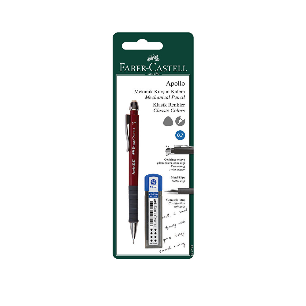 Faber Castell Apollo Versatil 0.7mm Klasik Mekanik Kurşun (Versatil) Kalem Fiyatı