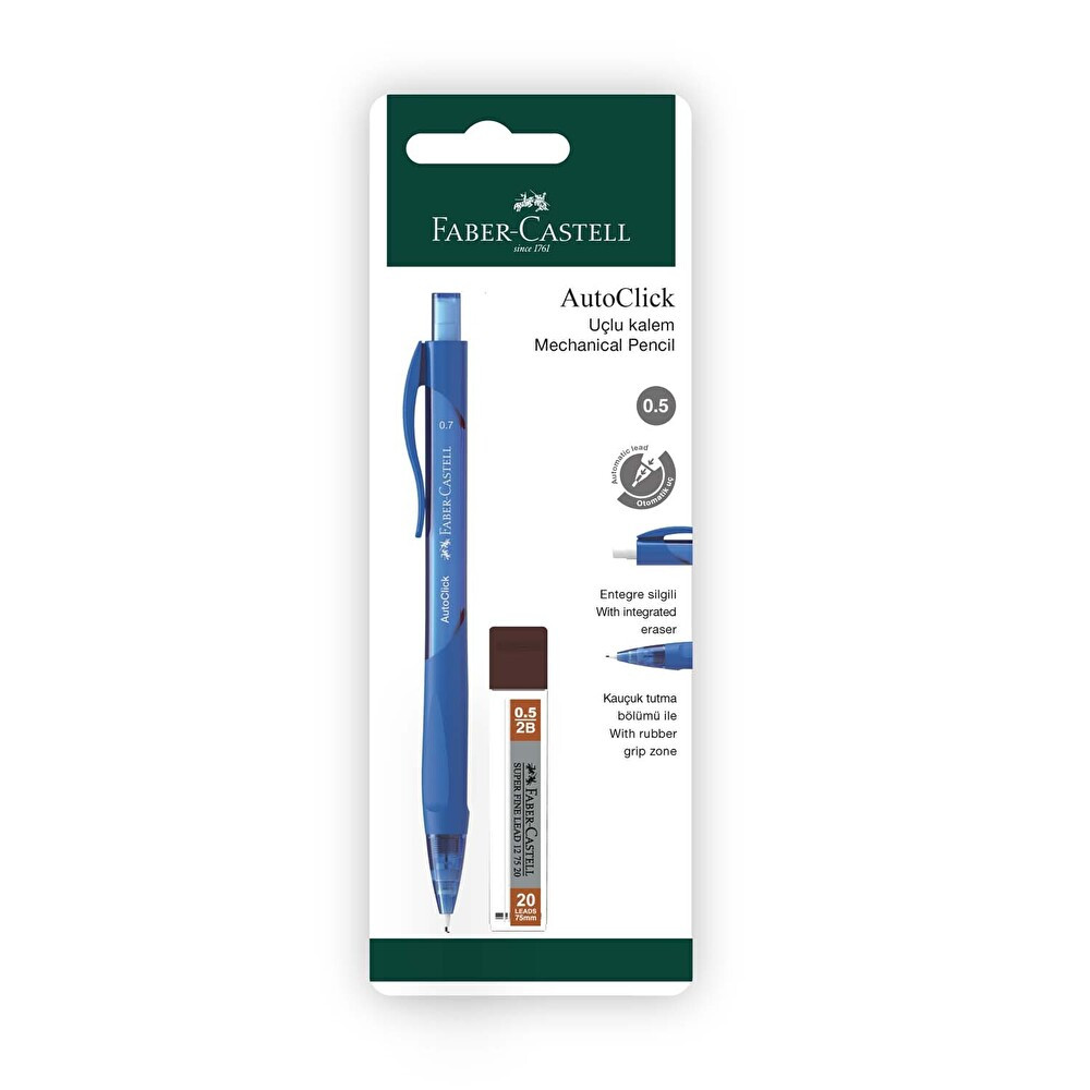 Faber Castell Auto Click 0.5 Uçlu Kalem Mekanik Kurşun (Versatil) Kalem Fiyatı
