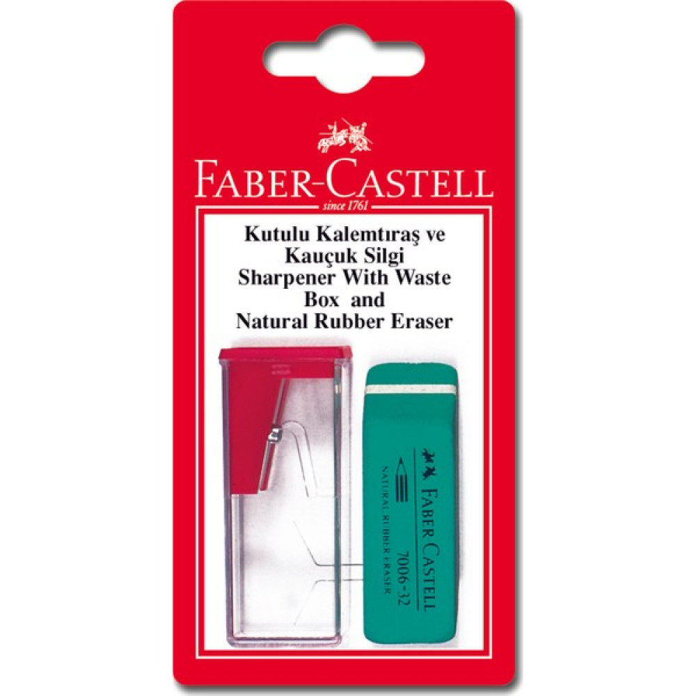 Faber-Castell Bls. Kutulu Kalemtraş + Silgi Seti Kalemtıraş Fiyatı