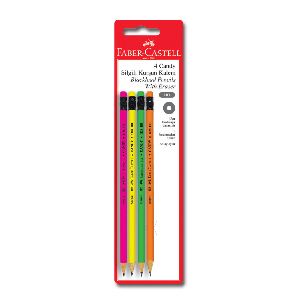 Faber Castell Candy Silgili Kurşun Kalem Kurşun (Ahşap) Kalem Fiyatı