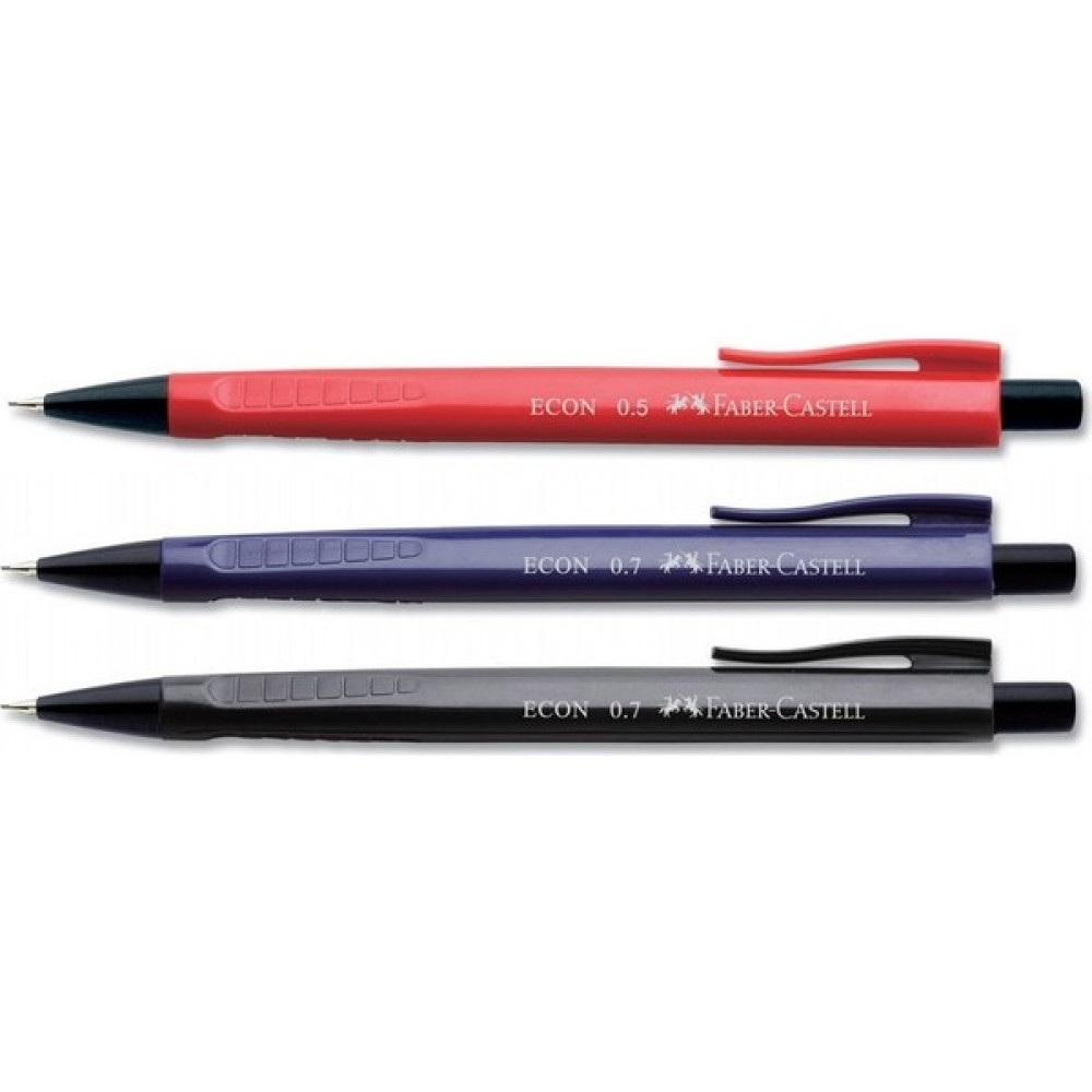 Faber-Castell Econ Koyu Renk Kalem 0.7 mm 3'lü Mekanik Kurşun (Versatil) Kalem Fiyatı