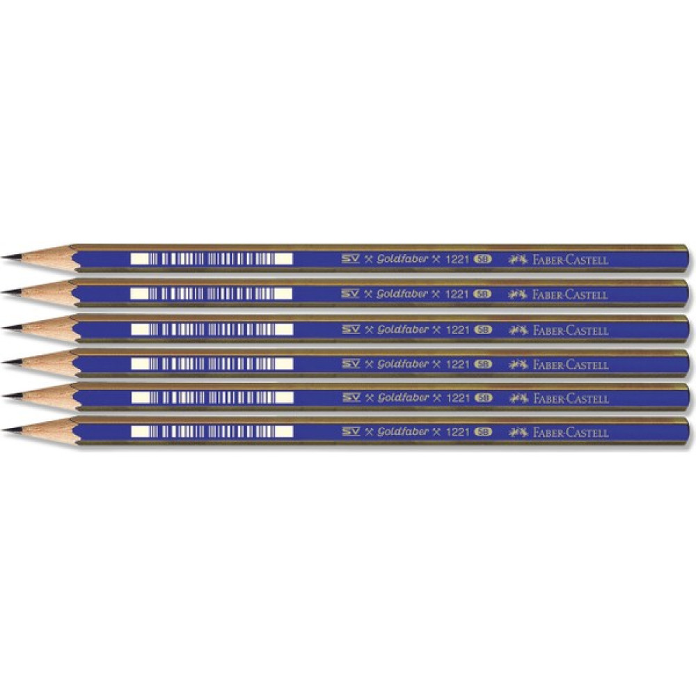 Faber-Castell Faber 1221 Dereceli Resim Kalemi 5b 6'lı Keçe Uçlu Kalem Fiyatı