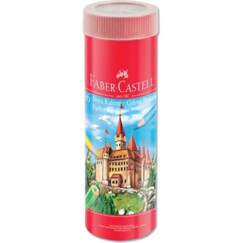 Faber-Castell Faber Castell 36 Renk Metal Tüp Kuru Boya Kalemtraş Kuru Boya Kalemi Fiyatı