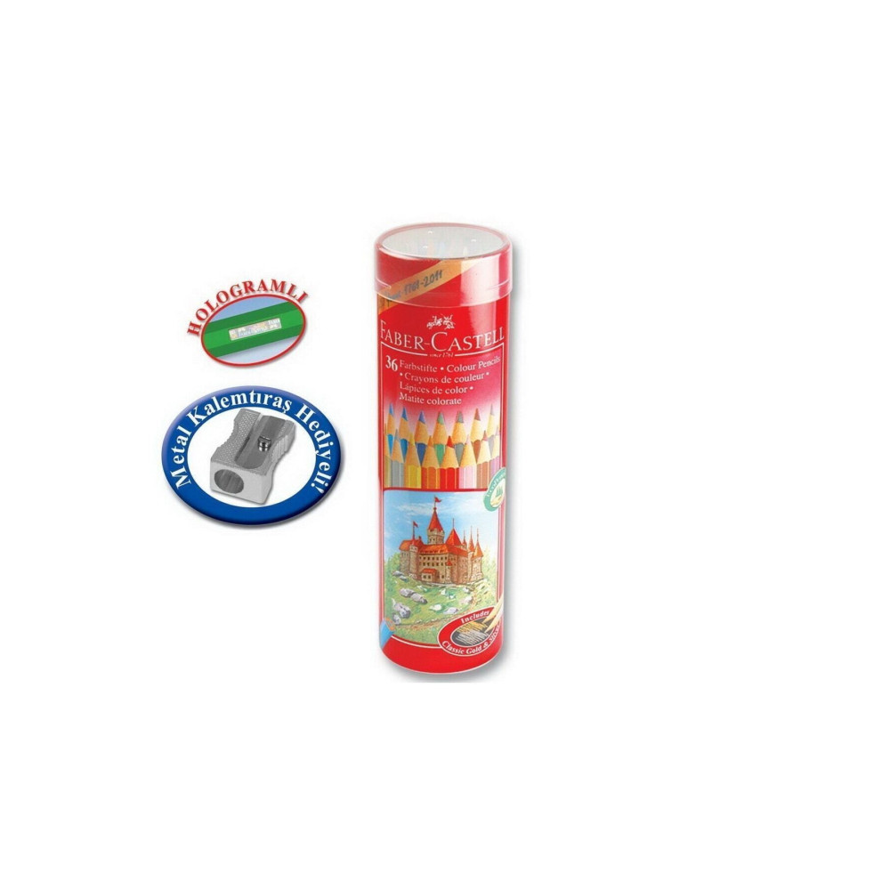 Faber Castell Faber-Castell Kuru Boya 36 Renk Metal Tüp Kuru Boya Kalemi Fiyatı
