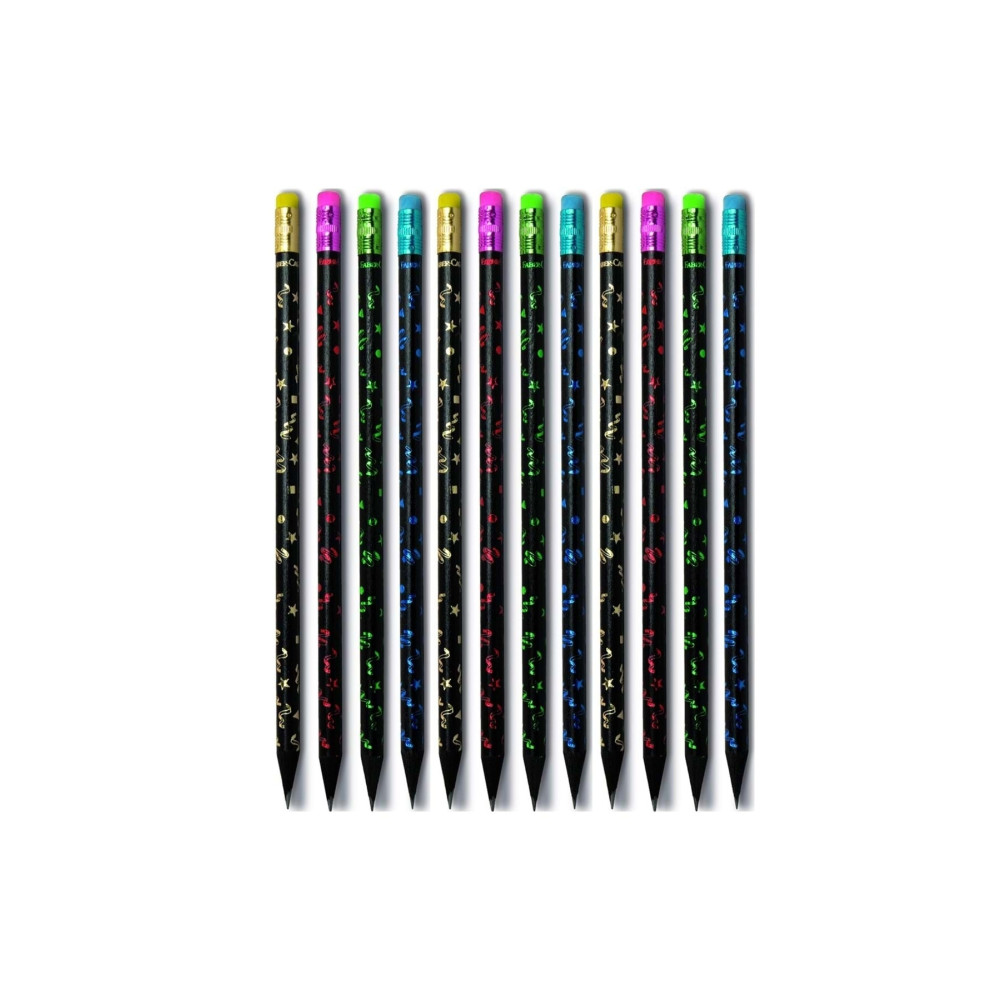 Faber Castell Faber-castell Party Silgili Kurşun Kalem 12 Adet Kurşun (Ahşap) Kalem Fiyatı
