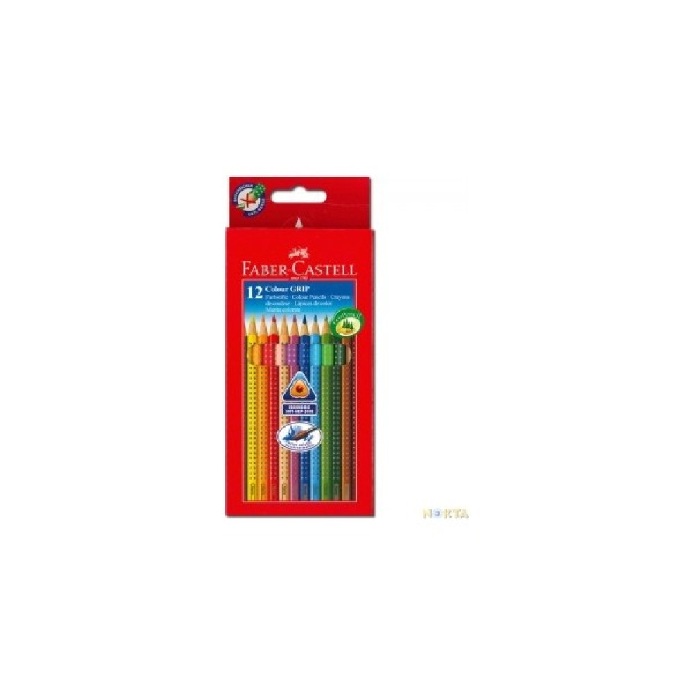 Faber-Castell Grip 2001 Boya Kalemi 12 Renk Kuru Boya Kalemi Fiyatı