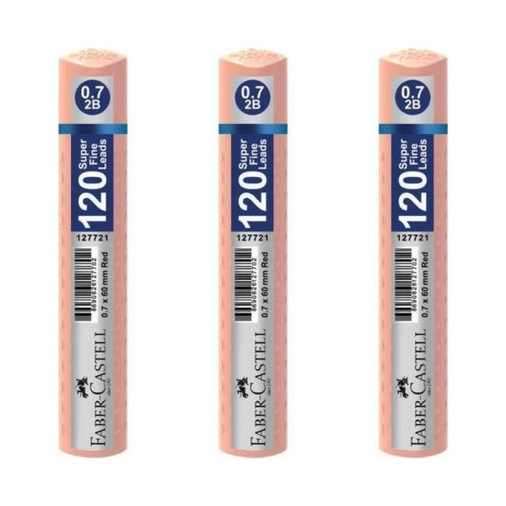 Faber-Castell Grip Min 0.7 2b 60 mm 120'li Tüp Pastel Turuncu 3'lü Kurşun Kalem Ucu (Min) Fiyatı