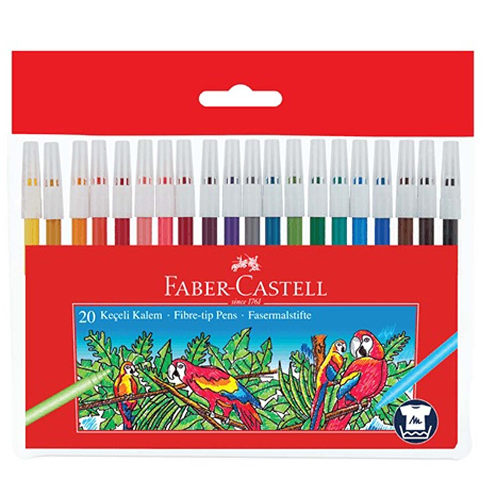 Faber Castell Keçeli Kalem 20 Renk Keçe Uçlu Kalem Fiyatı