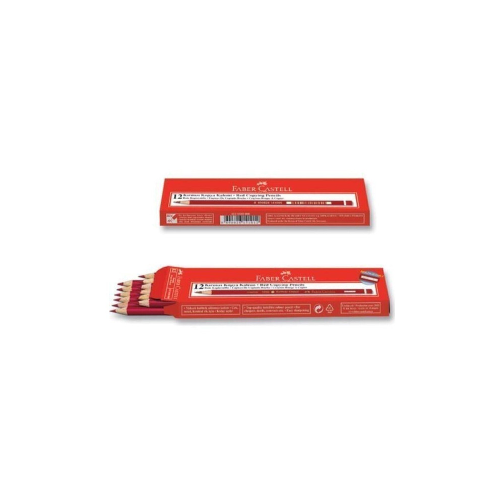 Faber Castell Kırmızı Kopya Kalem 12li Kurşun (Ahşap) Kalem Fiyatı
