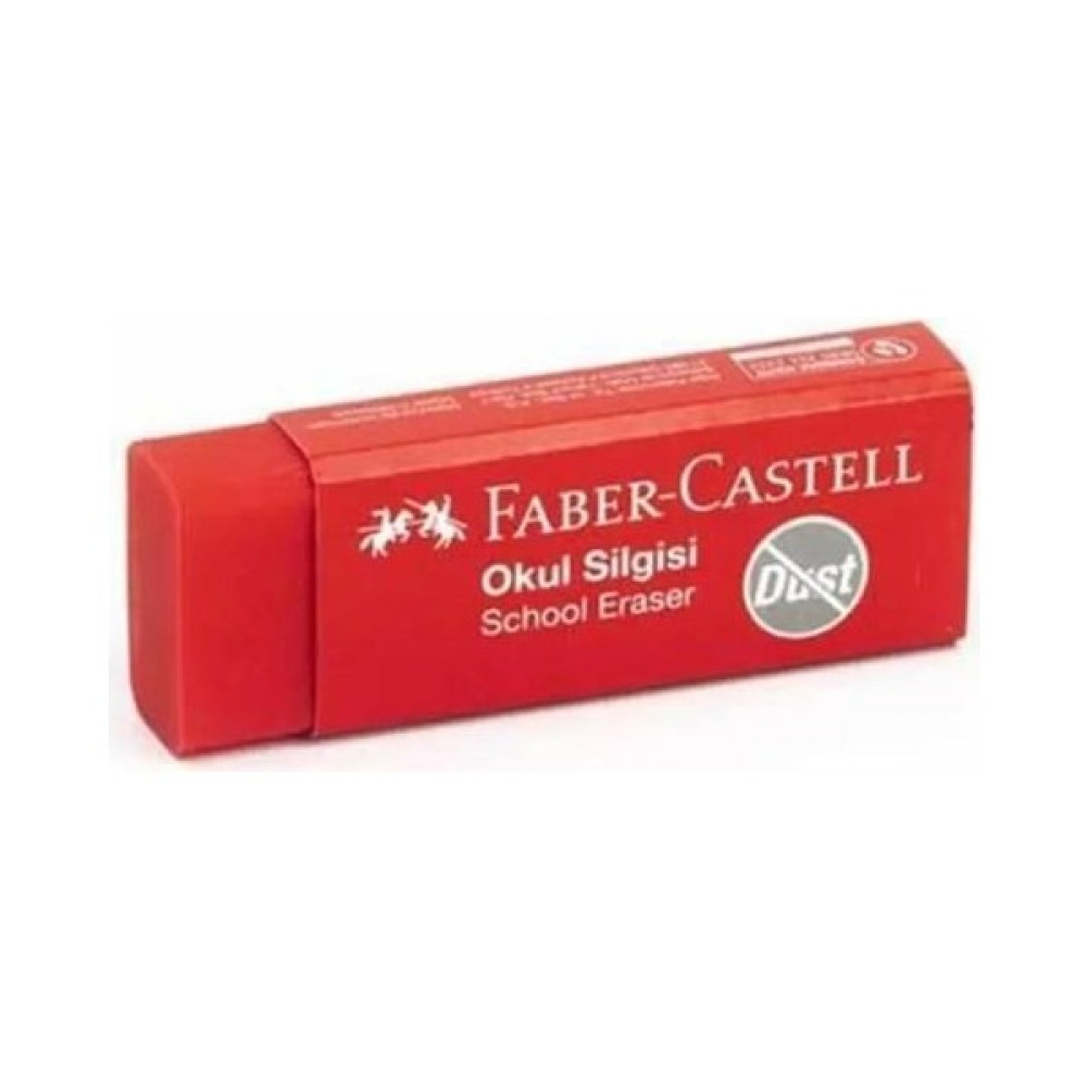 Faber-Castell Kırmızı Slgi Orta Boy 1 Adet Faber Silgi Dust Kırmızı Orta Boy Kırmızı Okul Silgisi - Standart Silgi Fiyatı