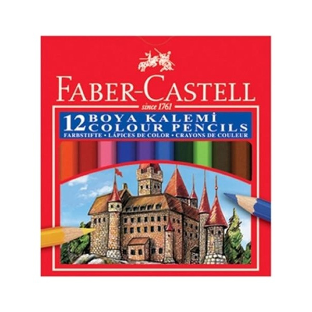 Faber-Castell Kuru Boya Kalemi 12 Renk Orta Boy Faber Castell Orta Boy Kuru Boya Kalemi 12 Renk Kuru Boya Kalemi Fiyatı