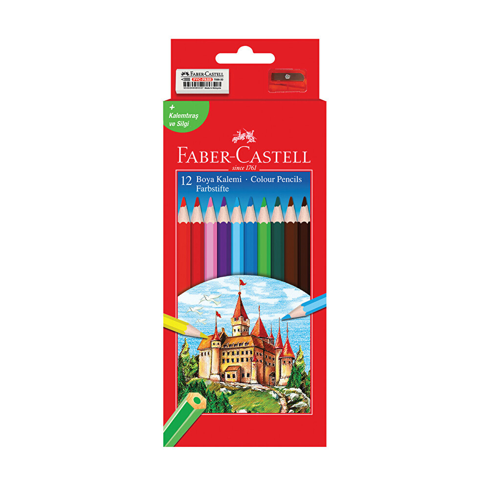 Faber Castell Kuruboya 12 Renk Kuru Boya Kalemi Fiyatı