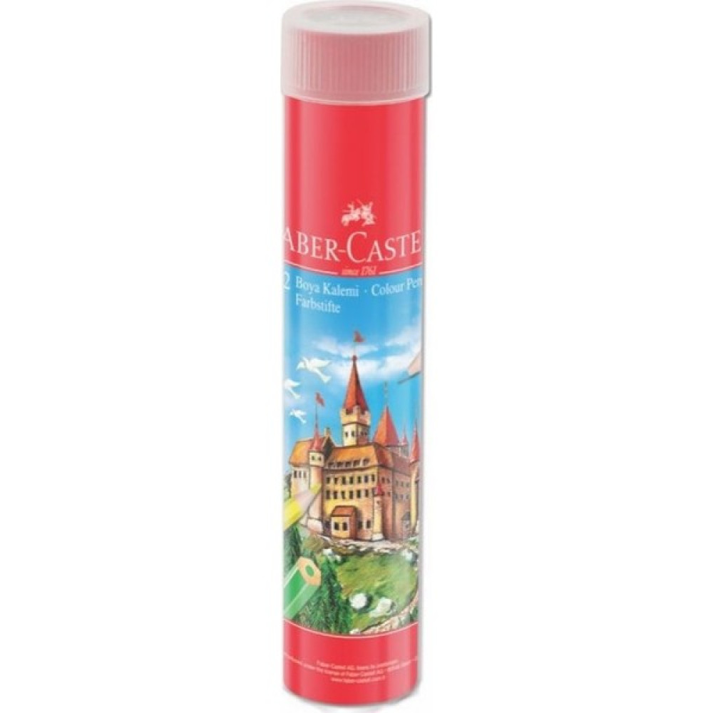 Faber-Castell Kuruboya Kalem Seti 12'li Metal Tüp Kuru Boya Kalemi Fiyatı