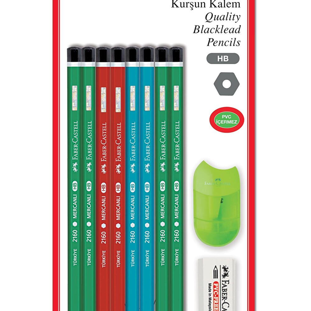 Faber Castell Mercanlı 8'li Set Kurşun (Ahşap) Kalem Fiyatı