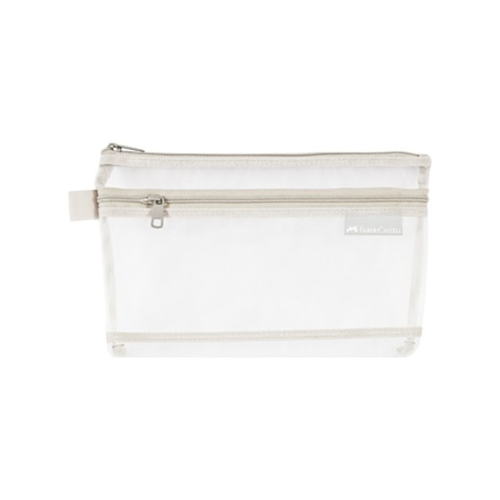 Faber-Castell Mesh Dosya Küçük Çift Cep Gri 14X22cm Kalemlik (Kalem Kutusu) Fiyatı