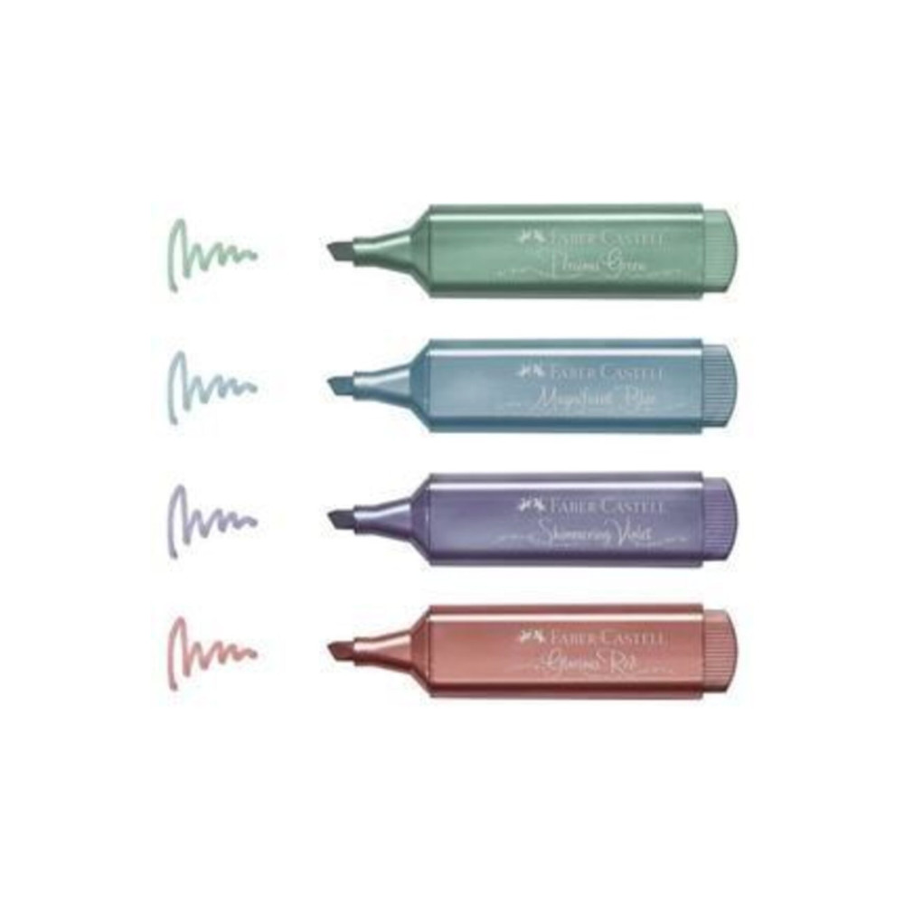 Faber Castell Metalik Işaretleme Kalemi 4 Renk Set-2 Fosforlu Kalem Fiyatı
