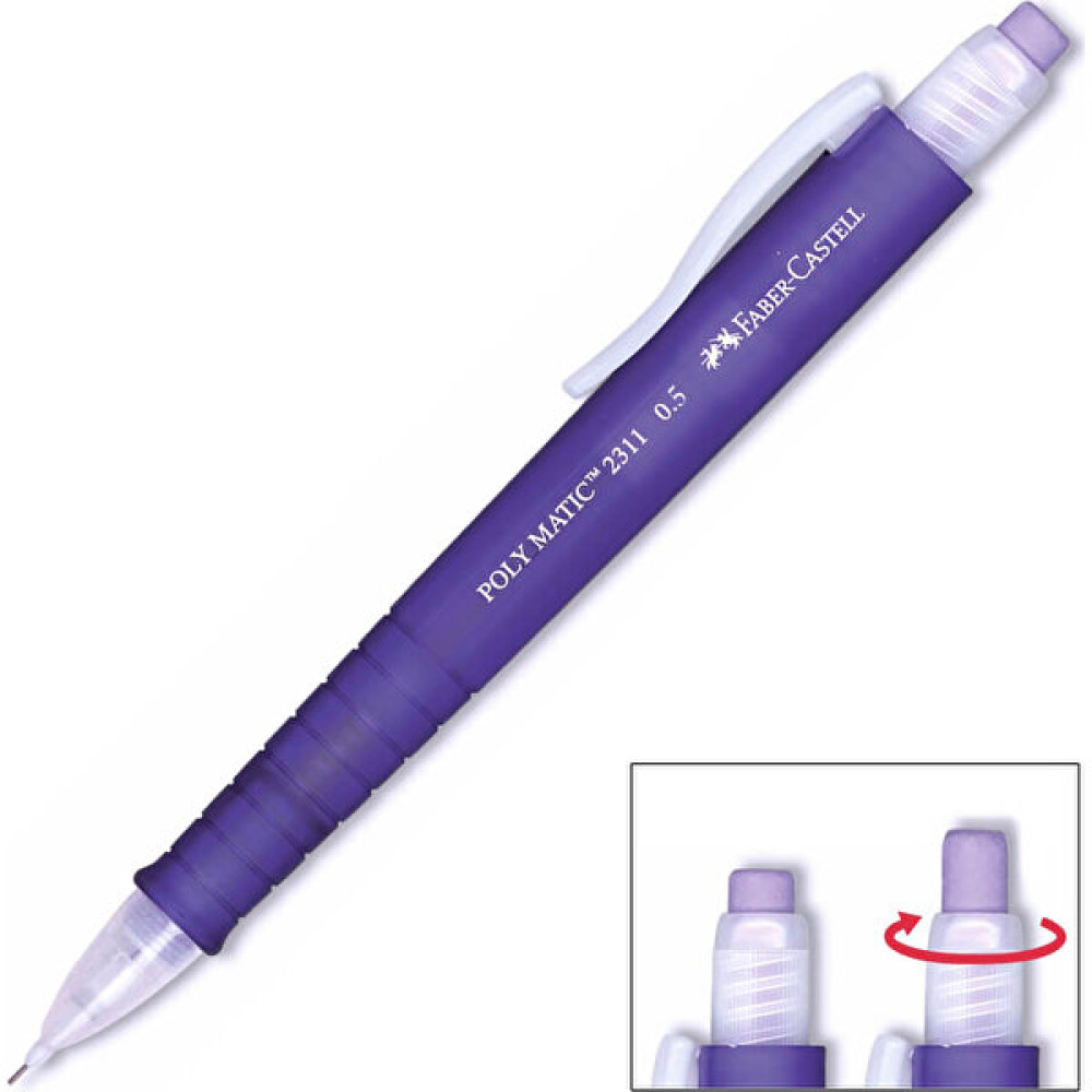 Faber-Castell Polymatic 2311 Versatil 0.5mm Mor (5081231121) Mekanik Kurşun (Versatil) Kalem Fiyatı
