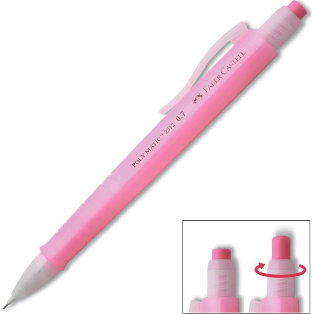 Faber-Castell Polymatic 2311 Versatil 0.5mm Pembe (5081231121) - Kırmızı Mekanik Kurşun (Versatil) Kalem Fiyatı