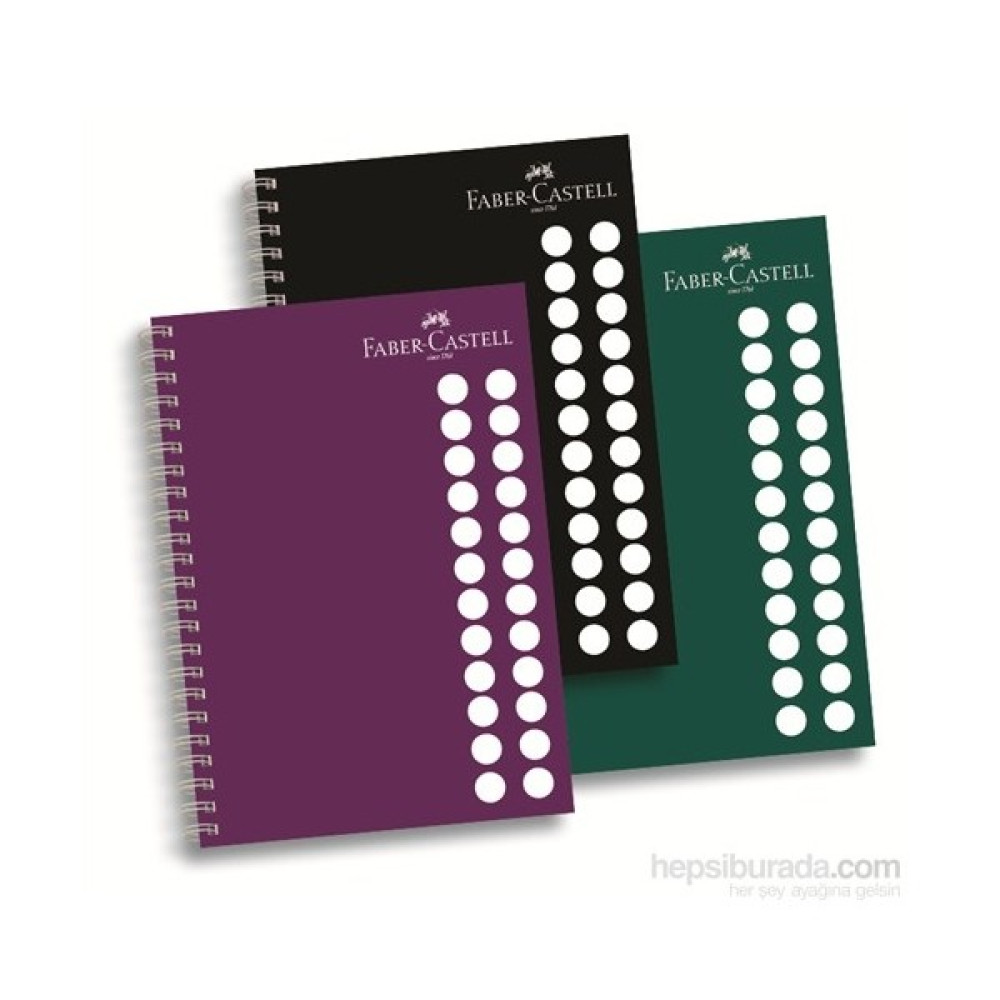 Faber-Castell PP Kapak Koyu Renkler Çizgili Defter 100 Yaprak (5075400114) Defter Fiyatı
