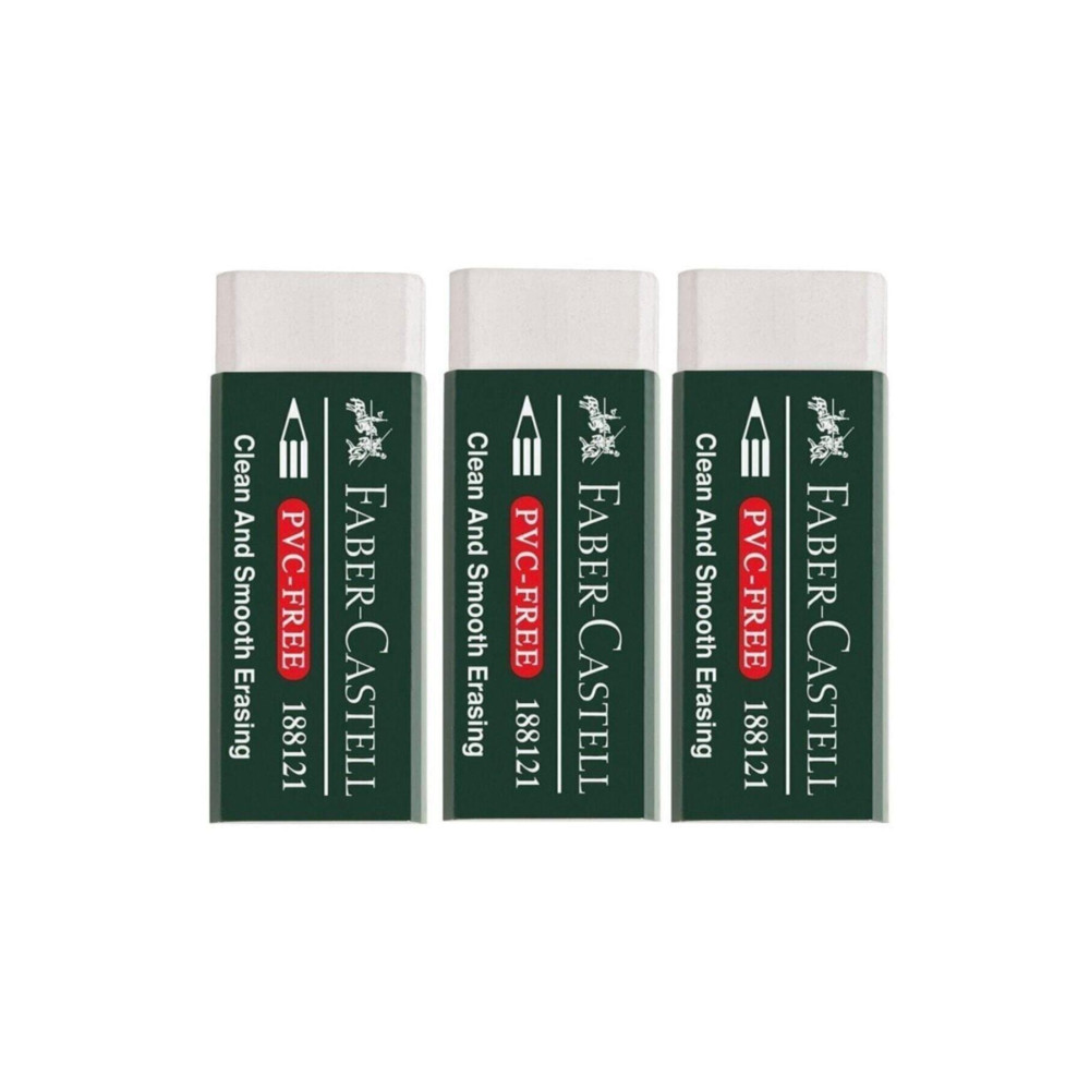Faber Castell Pvc Free No:20 Büyük Boy Beyaz Silgi 3 Lü Silgi Fiyatı
