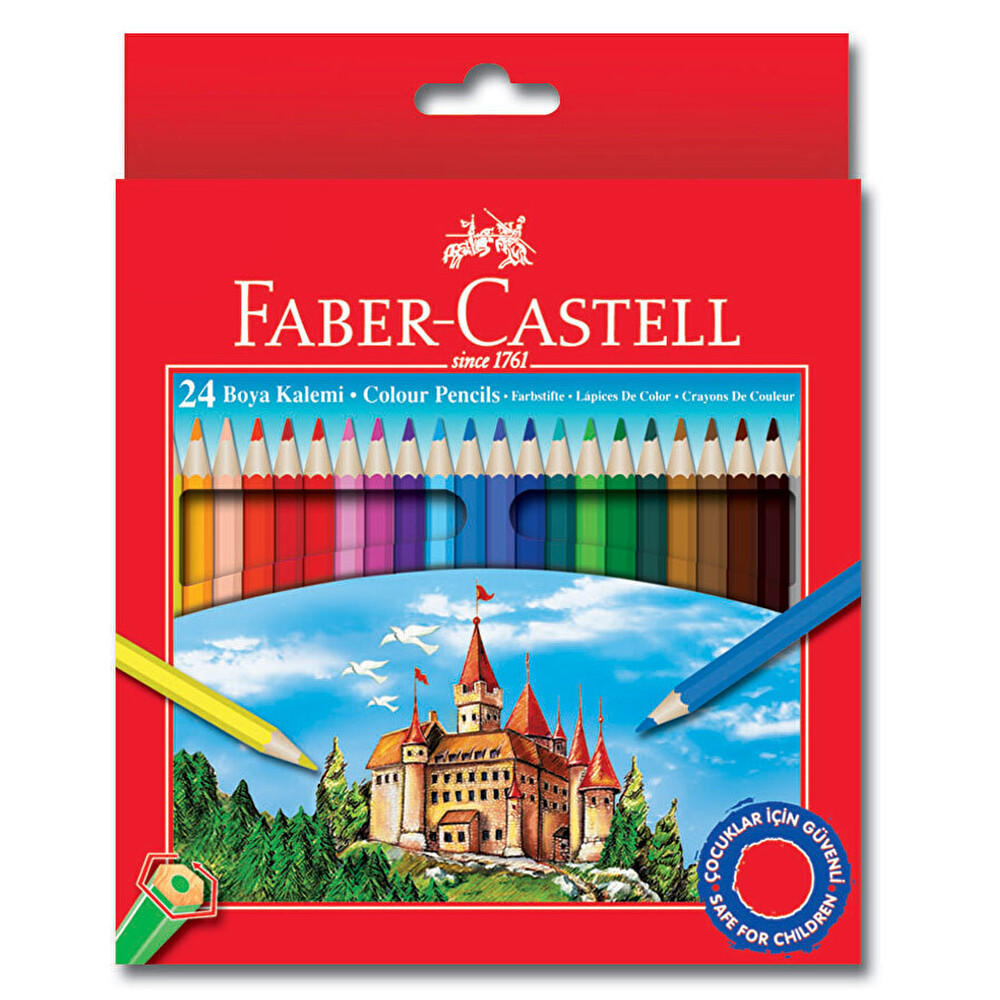 Faber Castell Redline 24 Renk Tam Boy Boya Kalemi Kuru Boya Kalemi Fiyatı
