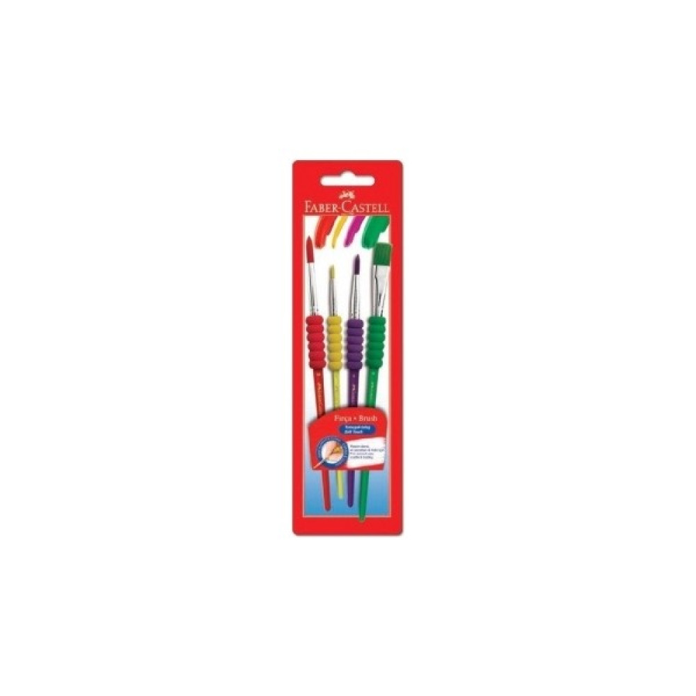 Faber-Castell Soft Touch Fırça Seti 4'lü Fırça Fiyatı