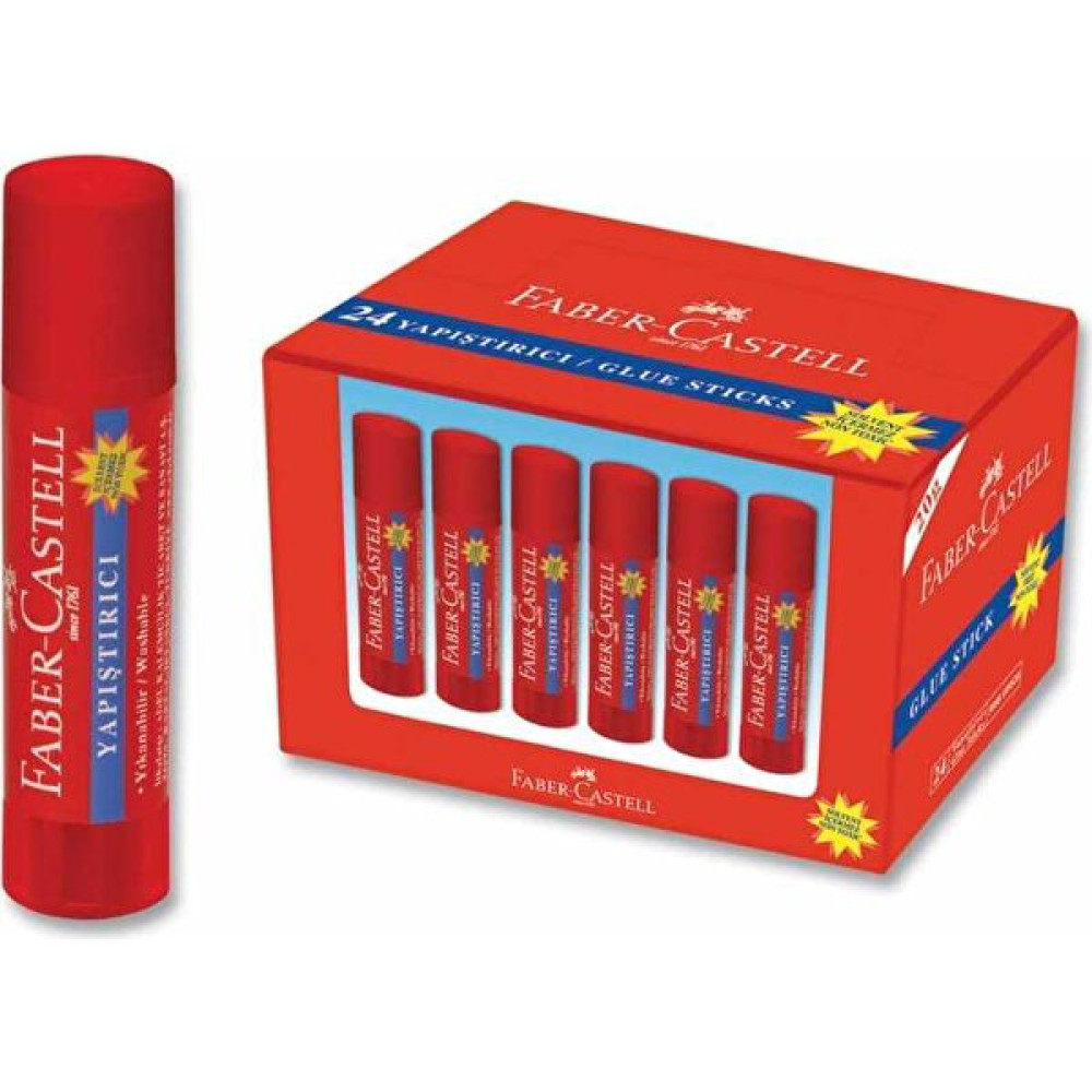 Faber-Castell Stick Yapıştırıcı 20 Gr 24 Adetli 1 Paket Yapıştırıcı - Tutkal Fiyatı