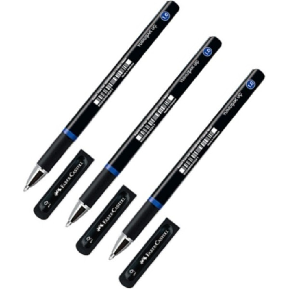 Faber-Castell Super True Gel Roller İmza Kalemi Mavi 1.00 mm 3'lü Jel Mürekkepli (Roller) Kalem Fiyatı