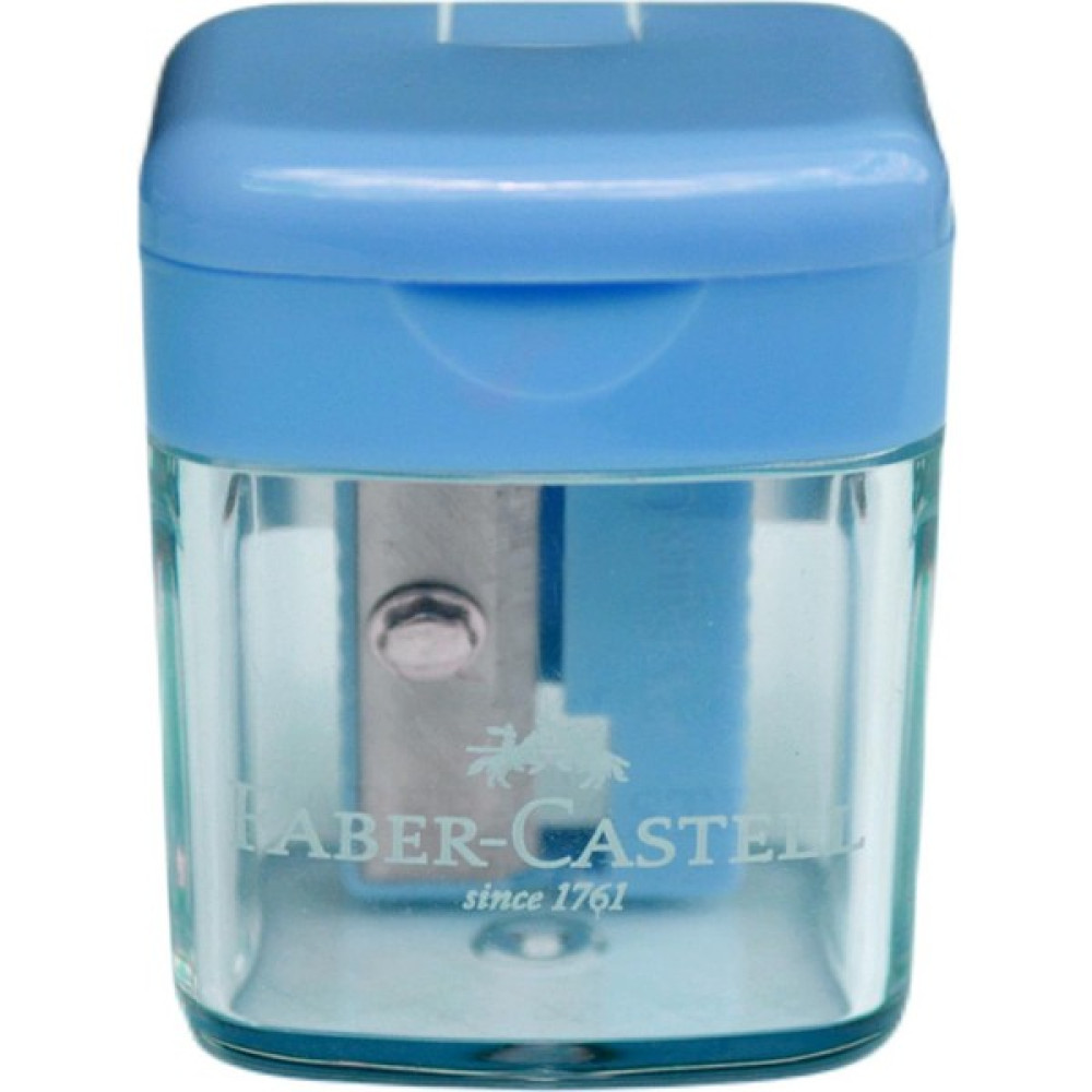 Faber-Castell Tek Gözlü Mini Box Kalemtıraş Pastel Mavi - PASTEL MAVİ Kalemtıraş Fiyatı