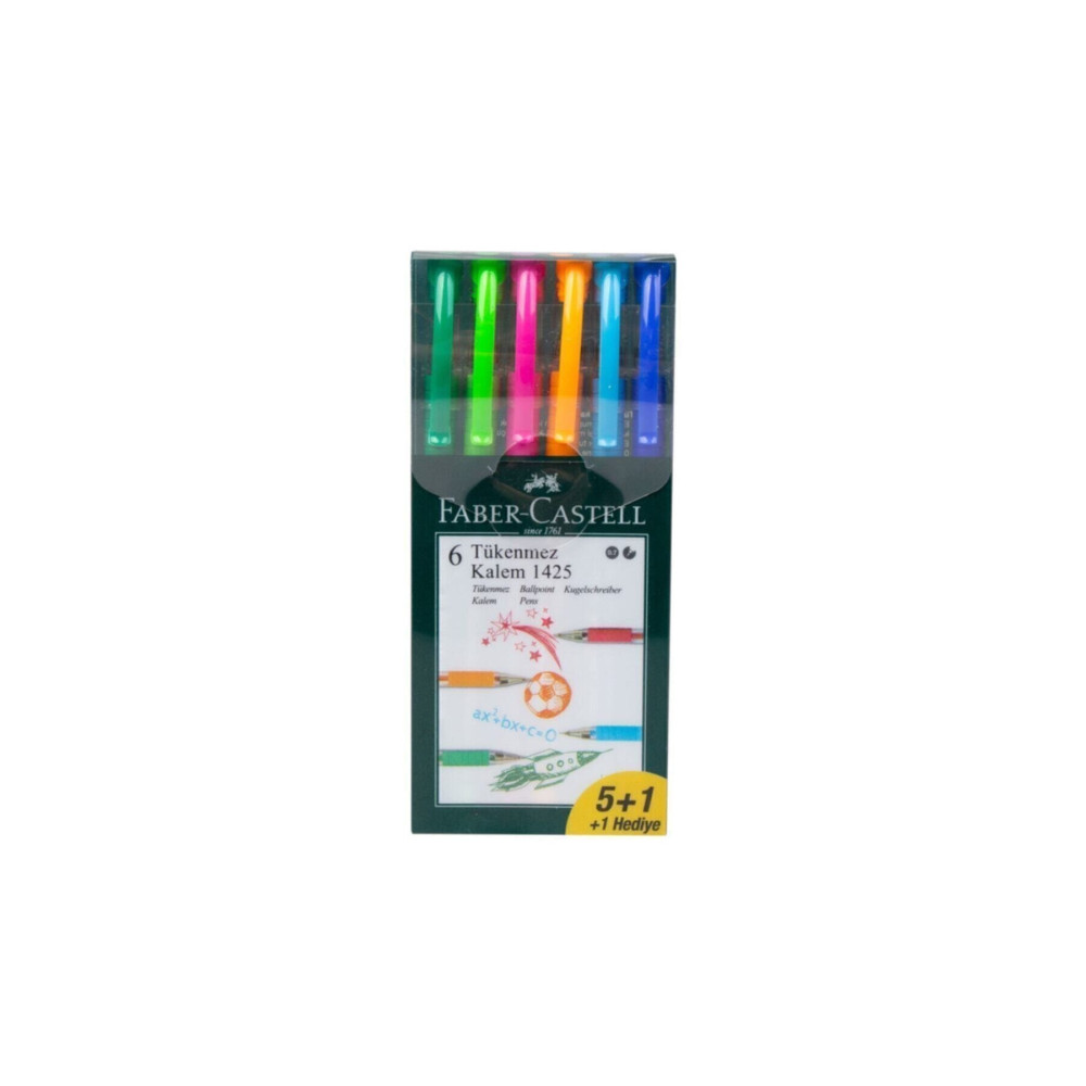 Faber Castell Tükenmez Kalem 5+1 Tükenmez Kalem Fiyatı