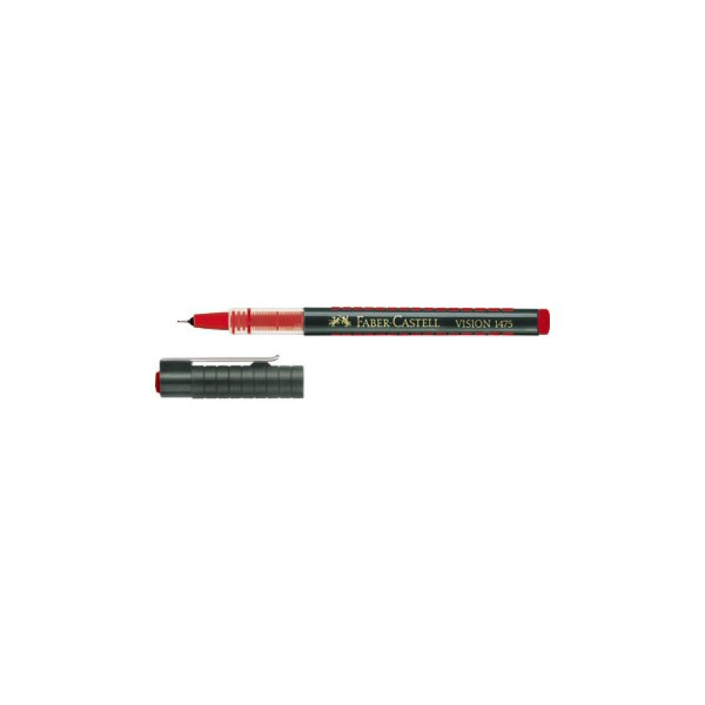 Faber-Castell Vision 1475 İğne Uç Pilot Mavi 10'lu Kutu - Kırmızı Kesik Uçlu (Kaligrafi) Kalem Fiyatı
