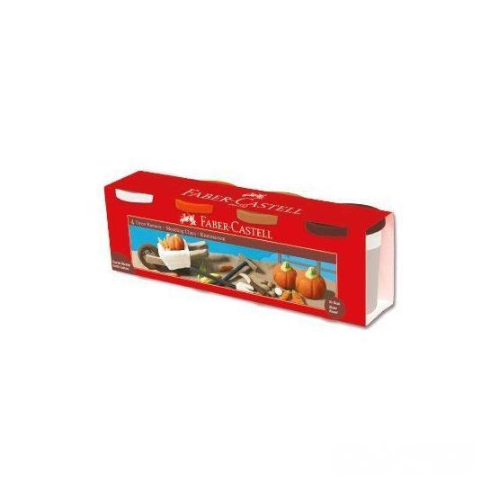 Faber-CastellSilindir Oyun Hamurları 4 Pastel Renk Oyun Hamuru
